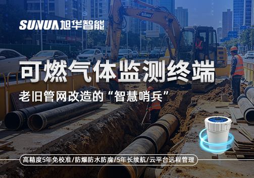 老旧管网改造的“智慧哨兵”：可燃气体监测终端如何重塑地下安全防线